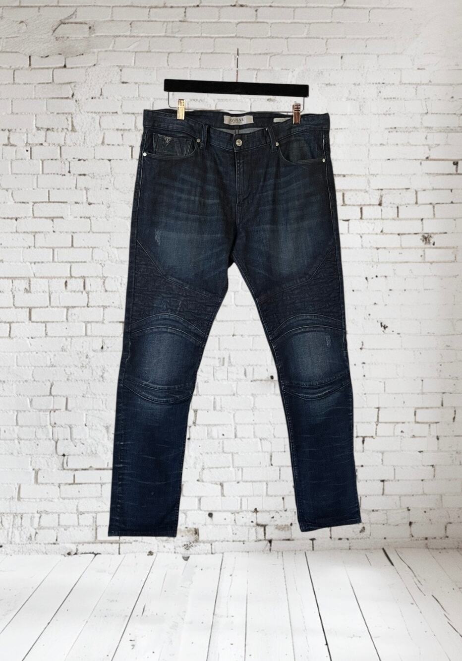 Guess Slim Tapered Blue Jeans 36 x 30 Men's